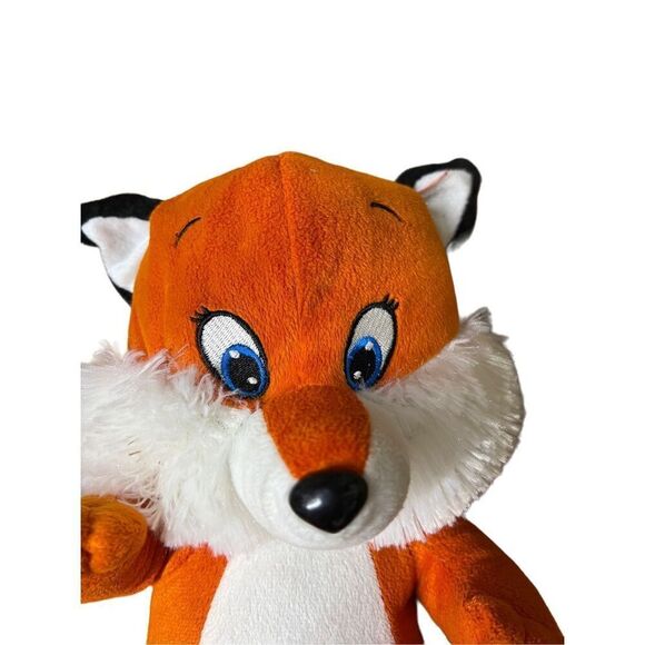 Six Flags Orange Exclusive Blue Eye Fox Stuffed Animal One Size - Picture 3 of 9
